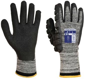 picture of Portwest A796 LEFT HANDED Impact Protection Gloves - Pair - PW-A796G8R - (DISC-C-R)