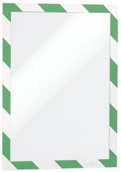 Picture of Durable - Self-adhesive Infoframe DURAFRAME SECURITY Green/White A4 - 236 x 323mm - Pack of 2 - [DL-4944131]