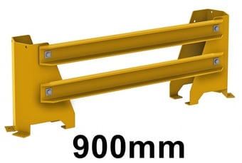 picture of BiGDUG Rack End Protector - 900mm - Yellow - [BDU-ENEFP09]