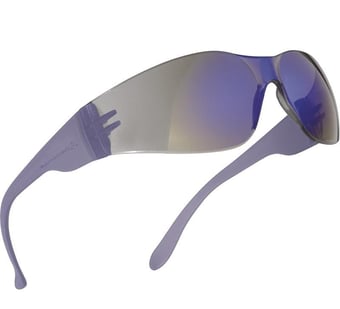 picture of Delta Plus - Brava 2 Mirror - Monobloc Polycarbonate Glasses - [LH-BRAV2FF]