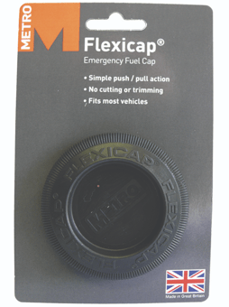 picture of Metro Flexicap Black Universal Emergency Fuel Cap - Single - [SAX-HG044-00] - (DISC-R)