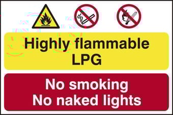 Picture of Highly flammable LPG No smoking or lights - PVC (600 x 400mm) - SCXO-CI-4013