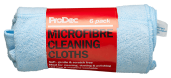 picture of ProDec Microfibre Cleaning Cloths - 6 Pack - [RDO-PMWP003]