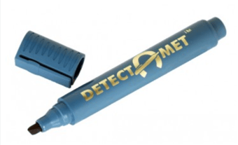 Picture of Detectable Permanent Marker Pen - Blue Bullet Tip - Single - [DT-146-A06-P01-A07]
