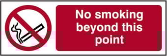 Picture of Spectrum No Smoking Beyond This Point - RPVC 600 x 200mm - SCXO-CI-11849