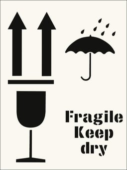 Picture of Fragile Keep Dry Stencil (300 x 400mm) - SCXO-CI-9564R