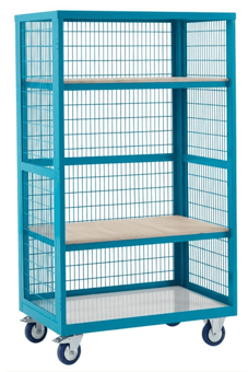 Picture of QMP Boxwell Trolley Without Doors - Light Blue - Plywood - 1955H x 900W x 600D - [QM-XW199060PUXX] - (LP)