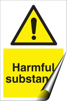 picture of Harmful Substance Sign - 200 x 300Hmm - Self Adhesive Vinyl - [AS-WA140-SAV]