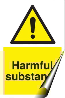 Picture of Harmful Substance Sign - 200 x 300Hmm - Self Adhesive Vinyl - [AS-WA140-SAV]