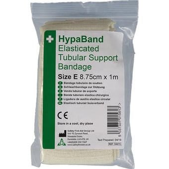 picture of 1m HypaBand Elasticated Tubular Support Bandages - E - Legs - Knees - White - [SA-D8073] - (DISC-R)