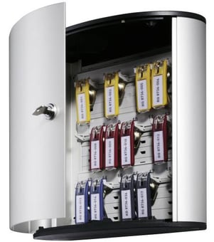 Picture of Durable - Silver Key Cabinet For 18 KEY CLIP - 302 x 280 x 118 mm - [DL-195123]