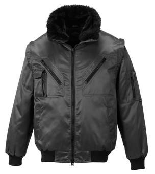 Picture of Portwest PJ10 4 in 1 Pilot Jacket Black - PW-PJ10BKR