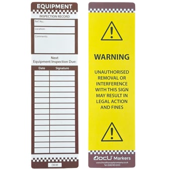 Picture of DocU Marker - Equipment Inspection Tag - [SHU-DM-MI] - (HP)