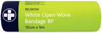picture of Reliwow - White Open Wove Bandage - 10cm x 5m - [RL-2052]