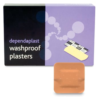 picture of Dependaplast - Washproof Plasters - 4cm x 4cm - Box of 100 - [RL-531]