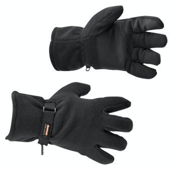 picture of Portwest GL12 Insulatex Lined Black Fleece Gloves - Pair - [PW-GL12BKR]