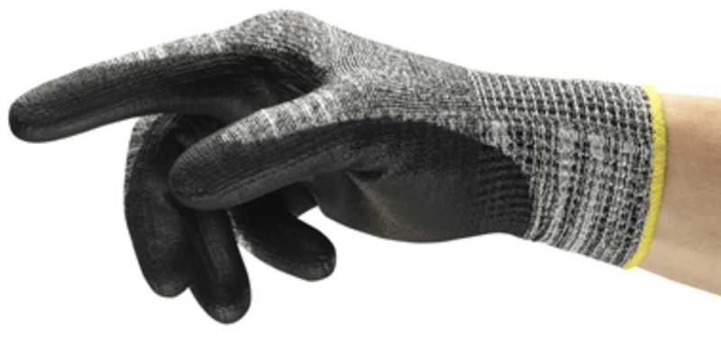 Picture of Ansell Edge 48-705 Black PU Coated Industrial Gloves - Pair - AN-48-705