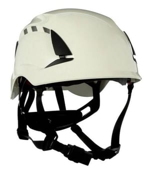 Picture of 3M - X5000 Series SecureFit White Safety Helmet - Vented - 6-Point Ratchet - 4 Point Chin Strap - [3M-X5001VE-CE]