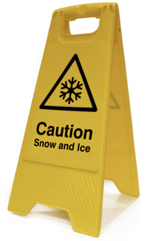 Picture of Heavy Duty A-Board - 'Caution Snow and Ice' - [CI-4719]