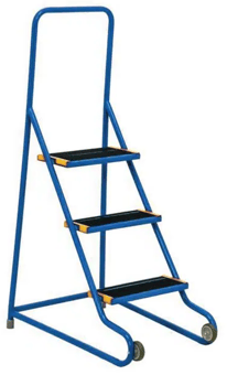 picture of Slingsby Mobile Tilt and Push Steps - 3 Treads - Blue - [SLB-434936] - (LP)