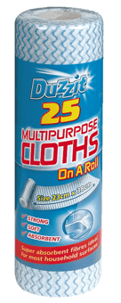 picture of Duzzit Multi Purpose Cloths On Roll 25pk - [ON5-DZT1050A]