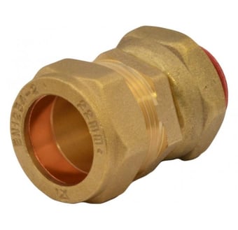 picture of 15mm x 1/2" BSP Compression Straight Tap Connector - CTRN-CI-CO08P