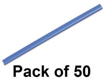 picture of Durable - Spine Binding Bars A4 - Blue - 6mm - Pack of 50 - [DL-293106]