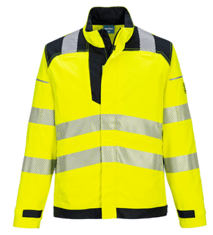 Picture of Portwest FR714 - PW3 FR Hi-Vis Work Jacket Yellow/Black - PW-FR714YBR
