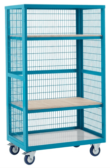Picture of QMP Boxwell Trolley Without Doors - Light Blue - Plywood - 1655H x 900W x 600D - [QM-XW169060PUXX] - (LP)