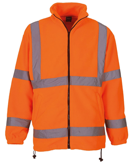 picture of Hi-vis Heavyweight Orange Fleece Jacket - YO-HVK08-O