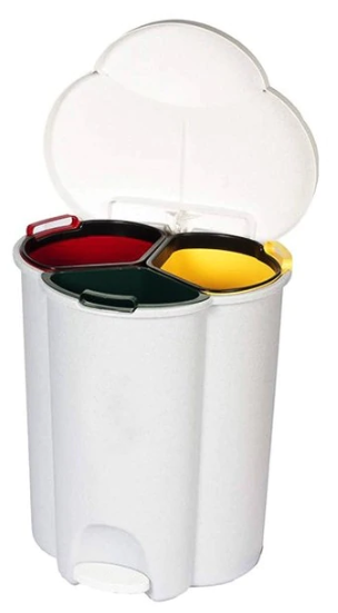 picture of Rubbermaid Trio Pedal Bin - [SY-R050509]   