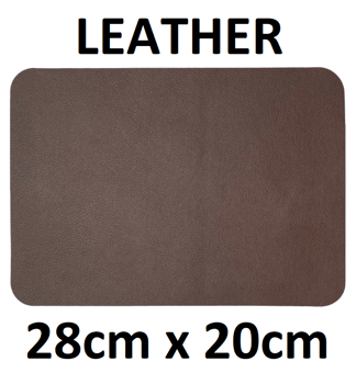 picture of MastaPlasta Leather Repair Patch XL Plain Mid-Brown 28cm x 20cm - [MPL-MID-BROWNXL28X20EU]