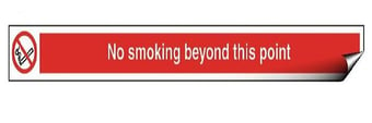 Picture of No Smoking Beyond This Point Sign - 400 X 35Hmm - Self Adhesive Vinyl - [AS-PR167-SAV]