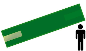 Picture of Green Ladies Arm Band - 10cm x 45cm Single - [IH-ARMBAND-GREEN-S]