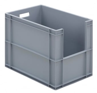 picture of BiGDUG Euro Stacking Pick Bin - 450h x 400w x 600d mm - 84 Litre  - Grey - [BDU-BNBPB4644G]