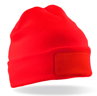 Picture of Result Recycled Thinsulate Printers Beanie - Red - [BT-RC934X-RED]