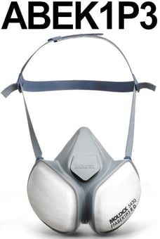 picture of Moldex - 5430 Compact Mask - Complete With ABEK1P3 Filters - [MO-5430]
