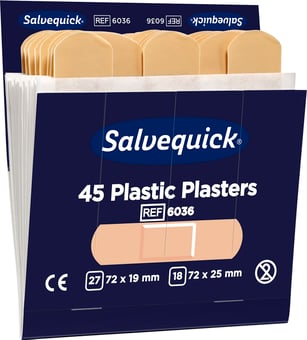 picture of Cederroth First Aid PACK of Washproof Refill - 6 X 45 Plastic Plasters - [SA-CD5]