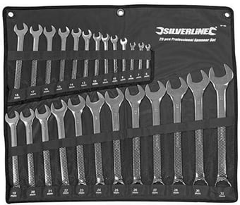 picture of 25 Piece Metric Combination Spanner Set - [SI-SP100]
