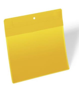 picture of Durable - Neodym Magnetic Document Sleeve A5 Landscape - Yellow - Pack 10 - [DL-174604]