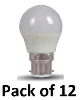 picture of Power Plus - 4.5W - B22 Energy Saving Golf Bulb LED - 350 Lumens - 3000k Warm White - Pack of 12 - [PU-3332]