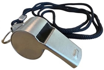 picture of BellMax - Silver Stainless Steel Whistle - 120dB - [SHU-E-RW-03] - (DISC-W)