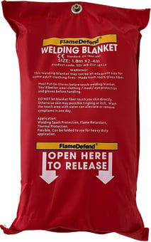 Picture of FlameDefend - Welding Blanket - 1.8m x 2.4m - Metal Rings Included - [SGI-WB-027-18X24]