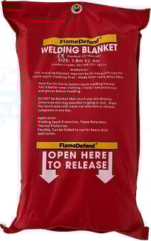 Picture of FlameDefend - Welding Curtain - 1.8m x 2.4m - Metal Rings Included - [SGI-WB-027-18X24] - (DISC-W)