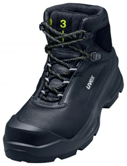 Picture of Uvex 3 Lace-Up Safety Boots Black S3 CI SRC - TU-68742