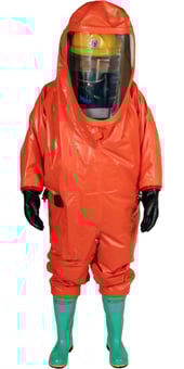 Picture of Respirex GTB Reusable Gas Tight Suit - Type 1A-ET - Manufactured in Viton/Butyl/Viton - Tested to EN464 - RE-GTB