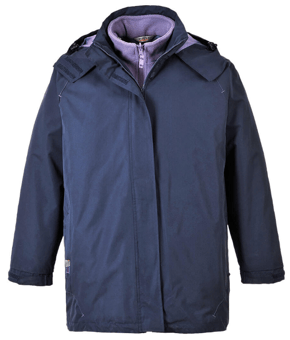 Picture of Portwest S571 Elgin 3-in-1 Women's Jacket Navy Blue - PW-S571NAR