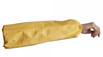 picture of Chemsplash Jetspray Oversleeve - 90gsm - 42cm Length - Yellow - Pair - [BG-2701] 