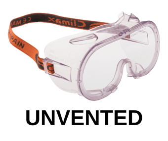 picture of Climax Panoramic Unvented Goggles - Impact - Chemical Protection - [CL-539C]