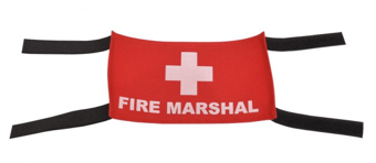 Picture of Spectrum Fire Marshal Armband Red - SCXO-CI-14190